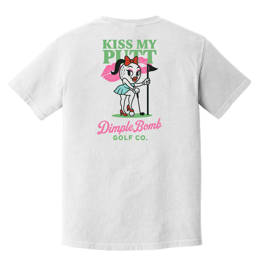 Kiss My Putt Tee – Lipstick, Sass & A Perfect Stance