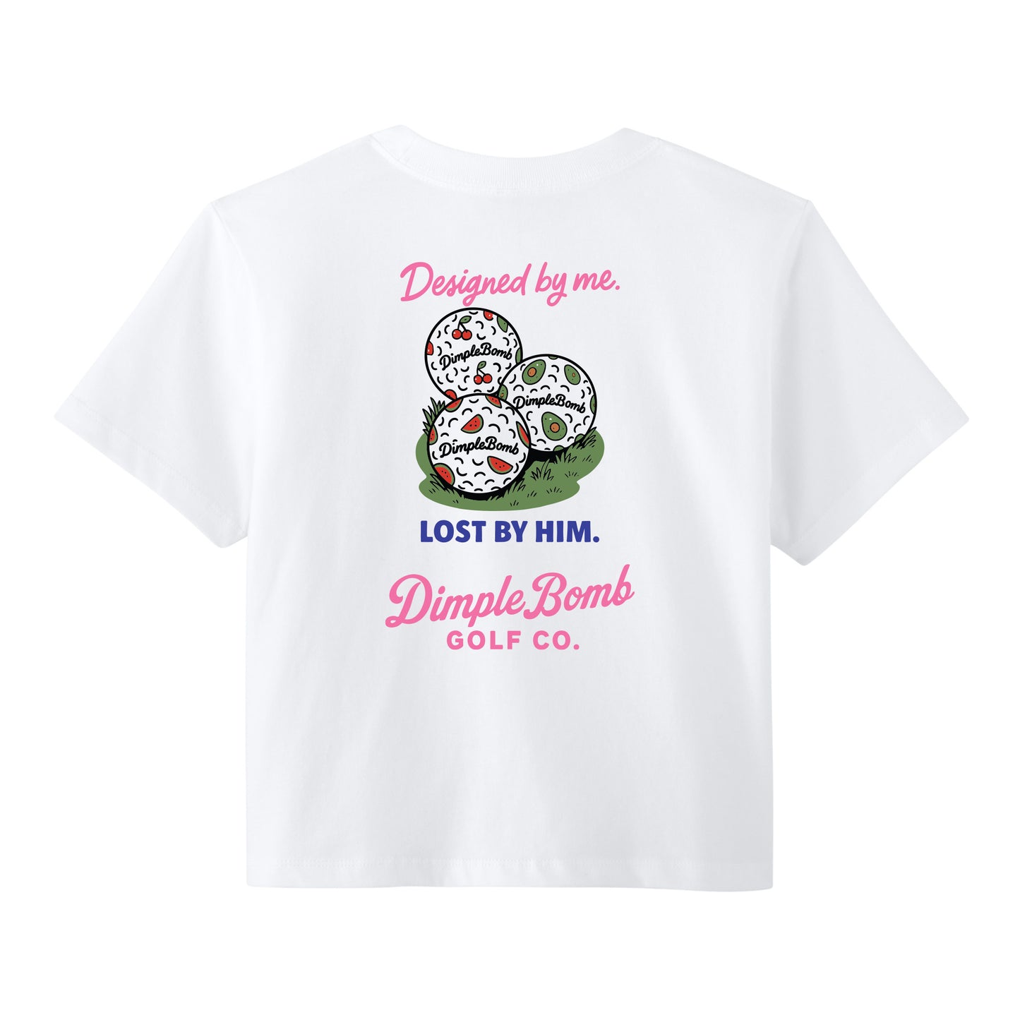 Designed by Me. Lost by Him. Tee – She Creates, He Slices