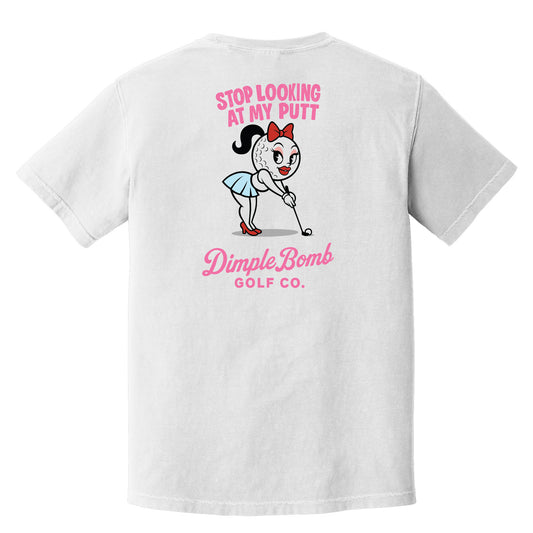 Stop Looking at My Putt Tee – Built to Distract