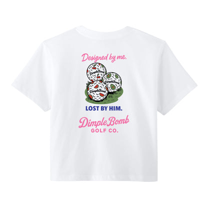 Designed by Me. Lost by Him. Tee – She Creates, He Slices