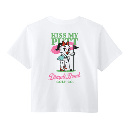Kiss My Putt Tee – Lipstick, Sass & A Perfect Stance