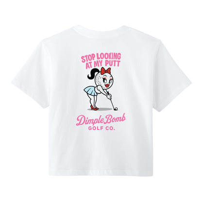Stop Looking at My Putt Tee – Built to Distract