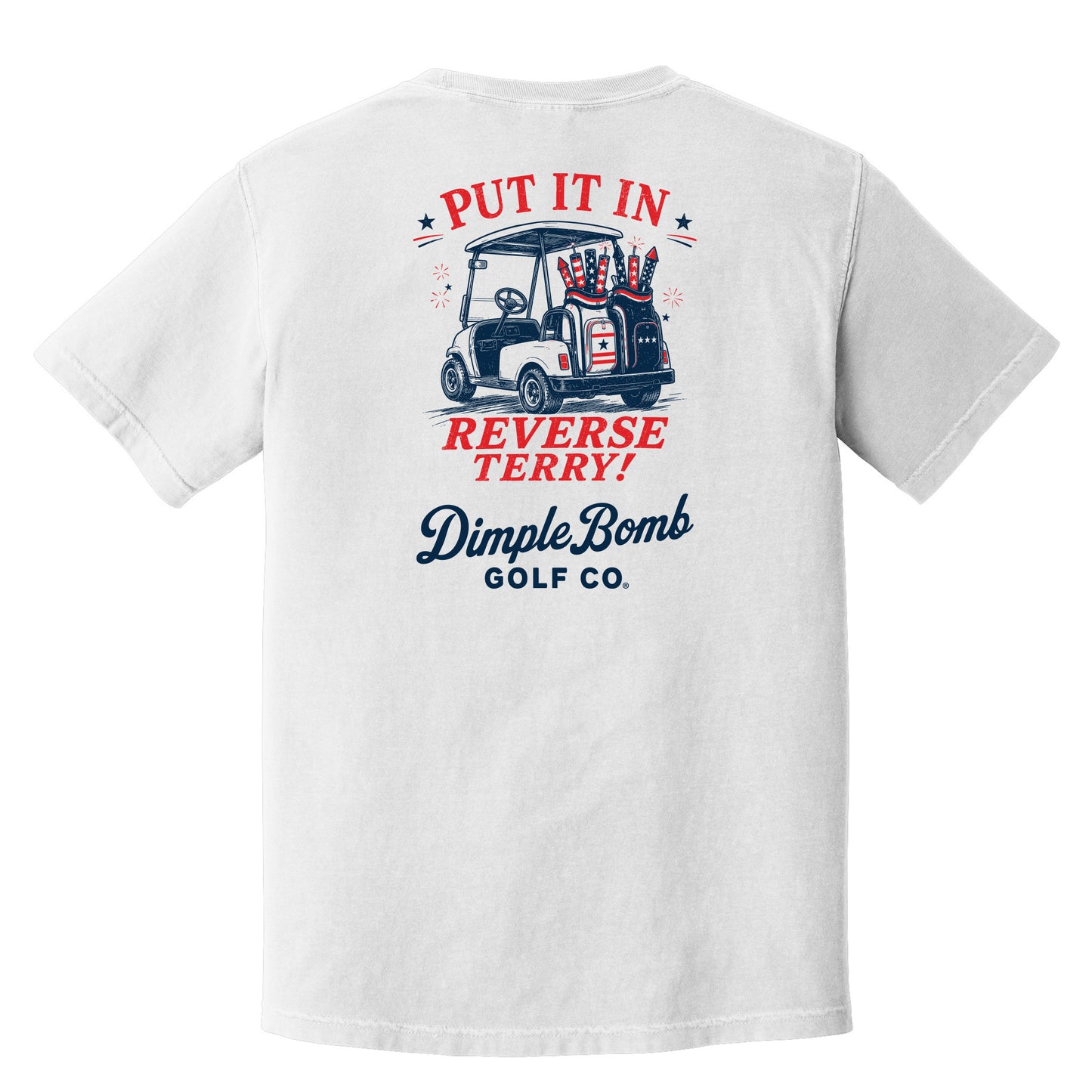 The Put It In Reverse Tee – Red, White & Boom