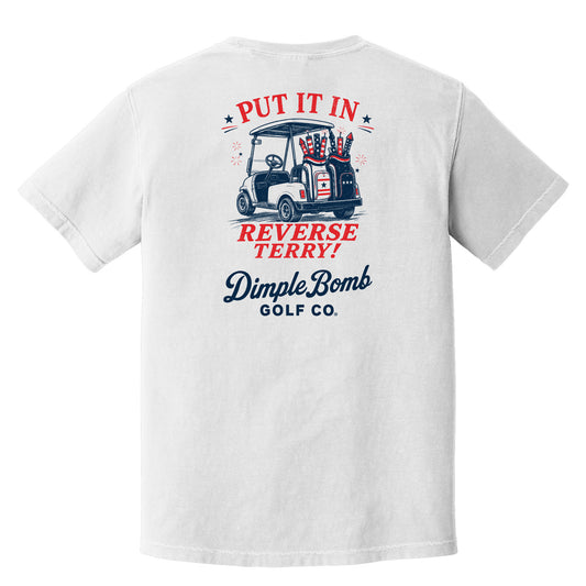 The Put It In Reverse Tee – Red, White & Boom