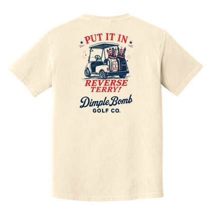 The Put It In Reverse Tee – Red, White & Boom