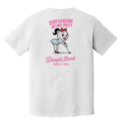 Stop Looking at My Putt Tee – Built to Distract