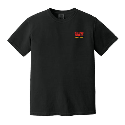 Super Dimple Bomb Tee – 8-Bit Chaos, Fairway Edition